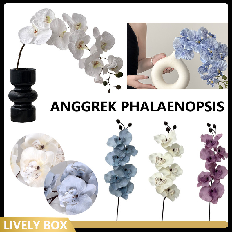 Bunga Artificial Anggrek Latex /Bunga Anggrek K6 / Bunga Anggrek Artificial / Bunga Dekorasi