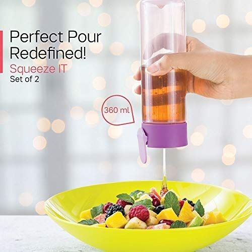 WT TUPPERWARE ORIGINAL SQUEZZ IT / BOTOL LENTUR SAUS / KECAP/MINYAK - 1pc ungu