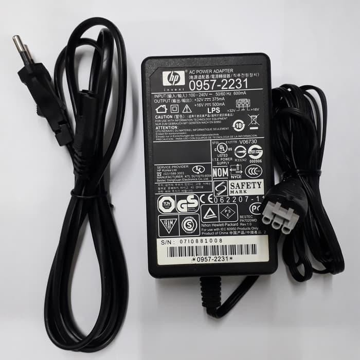 Adaptor Printer HP Deskjet F2180 F2276 F380 D2466 D1550 Plus Kabel Pwr