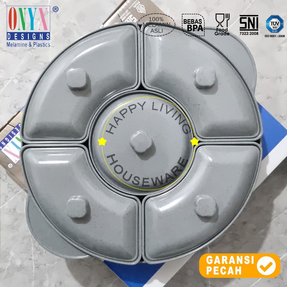 ONYX Serving Set Wadah Saji 17in Melamin Prasmanan Makan Set Wadah Makanan Melamine