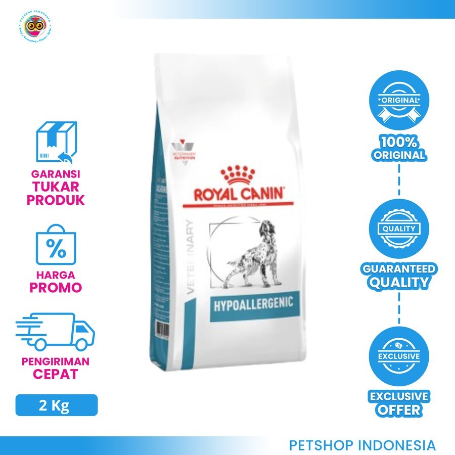 Royal Canin Hypoallergenic Dog 2 Kg - Makanan Anjing Alergi