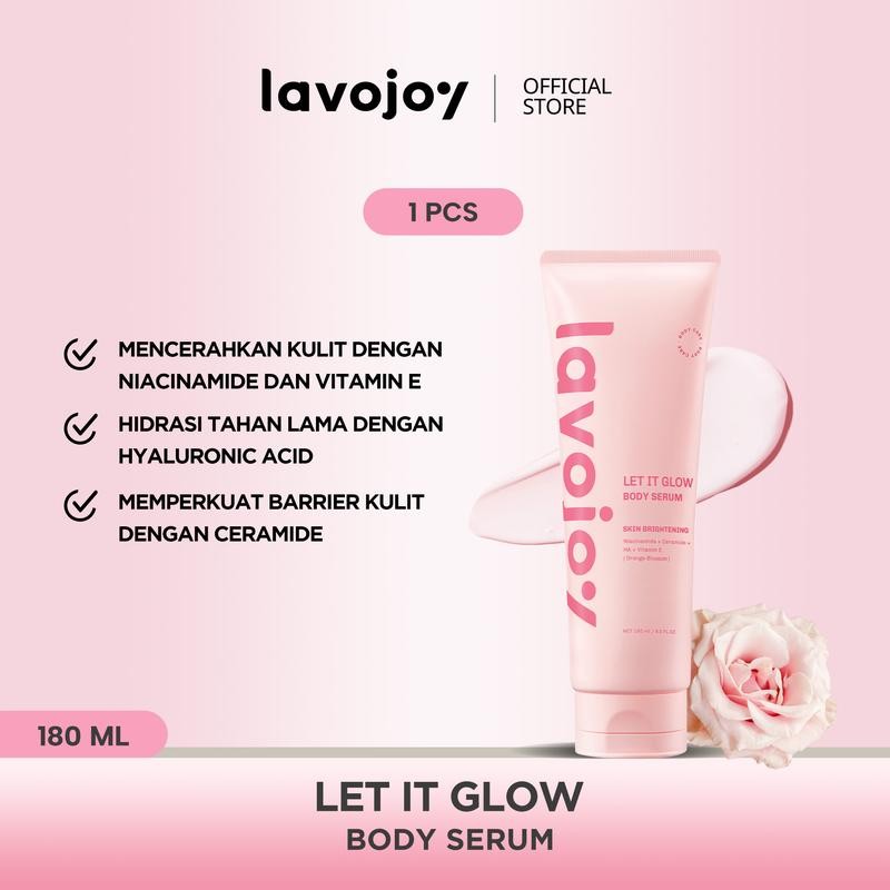 

【BEST SELLING】 lavojoy Let It Glow Body Serum Skin Brightening Upgraded Version | Body Lotion untuk Mencerahkan dan Melembabkan kulit dengan Niacinamide + Ceramide + Vitamin E