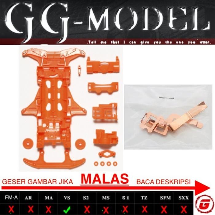 TAMIYA 94839 VS FLUORESCENT COLOR CHASSIS SET - Orange