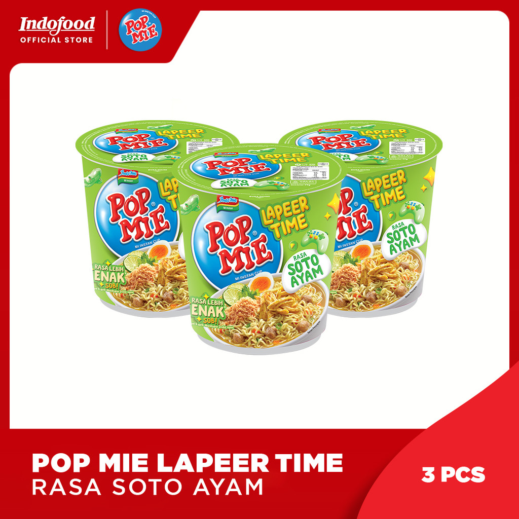 

3 PCS - Pop Mie Soto Ayam Lapeer Time 75 Gr