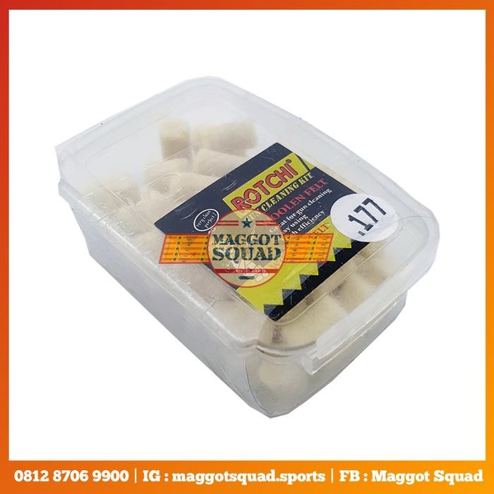 PEMBERSIH LARAS BARREL WOOL CLEANING PELLET 4,5MM PCP ANGIN