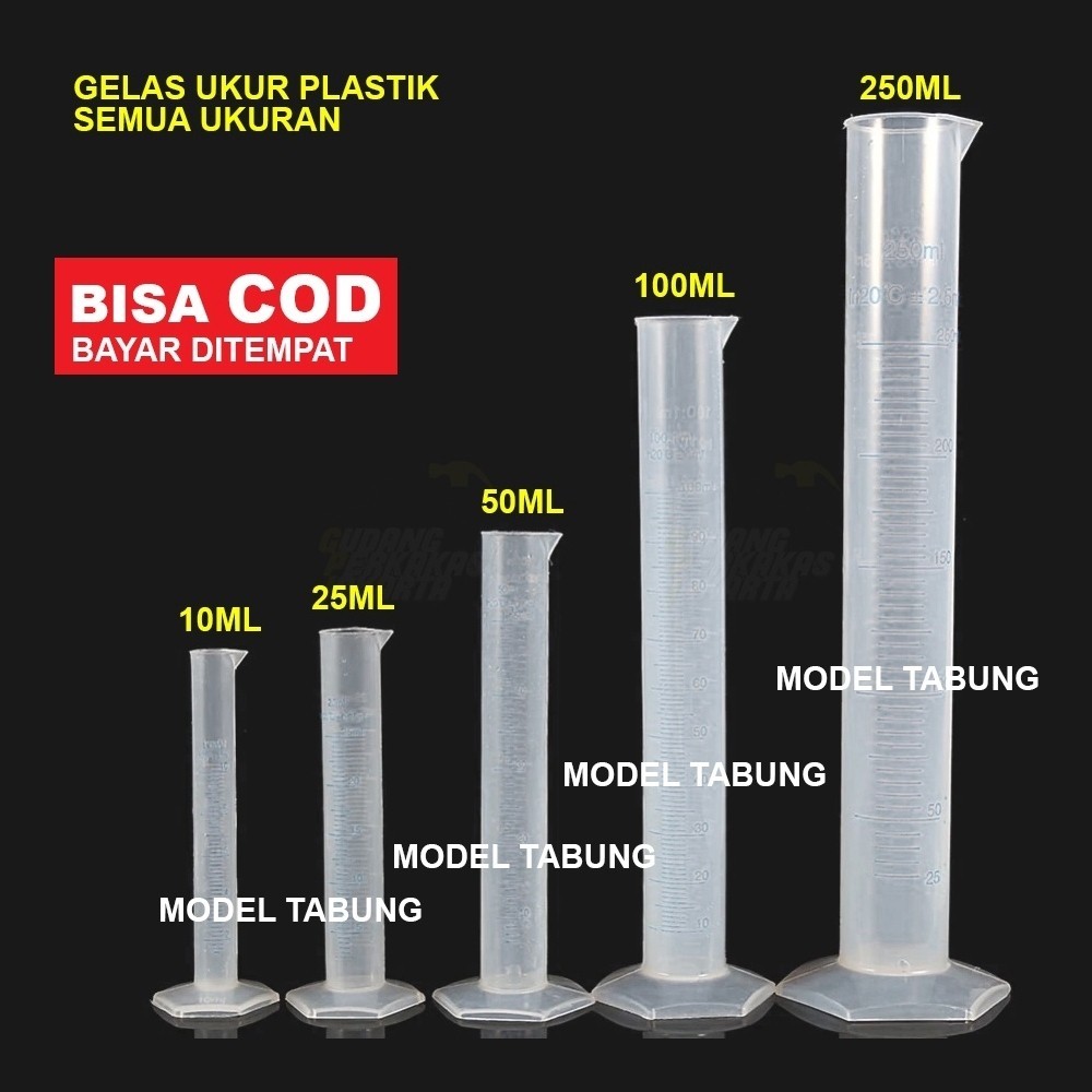 Gelas Ukur Gelas Takar Plastik Tebal Measuring Cup Plastik Multifungsi