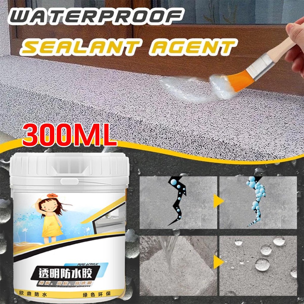 

Lem Genteng Anti Bocor Paling Bagus Dan Rembes Super kuat Waterproof Lem Transparan Atap Dinding Pelapis 300ML