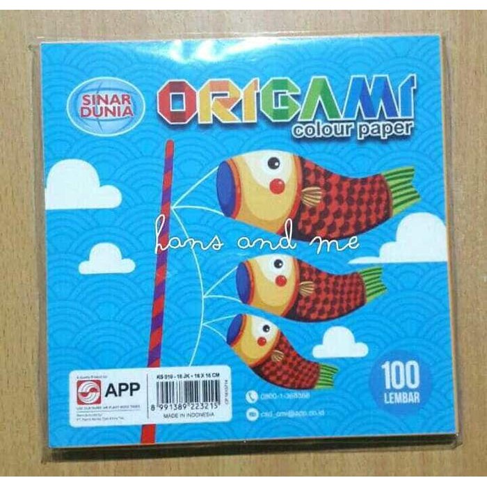 

Origami Kertas Lipat 16x16 Polos Sidu (Sinar Dunia) 100 lembar