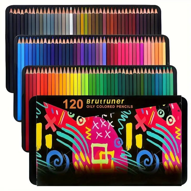 

120 Pack Coloring Pencils, Colored Pencils for Adult Coloring Books with Soft Oil-Based Cores, Color Pencil Set for Sketching Bl