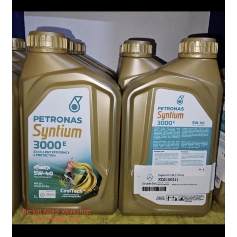 Genuine Mercedes oil Petronas Syntium 3000 5W40 229.5 harga per liter