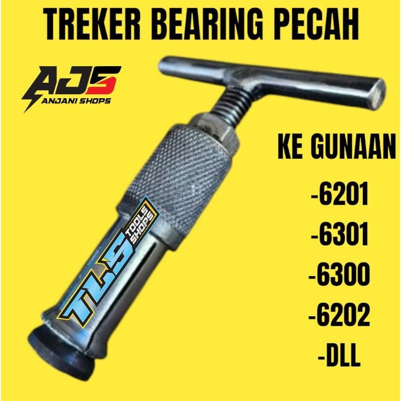 Treker bearing pecah / treker cabut bearing pecah