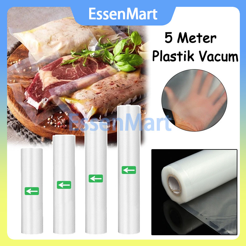 Plastik Makanan Vacuum / 5 Meter Plastik Vacum / Vacuum Bag Roll