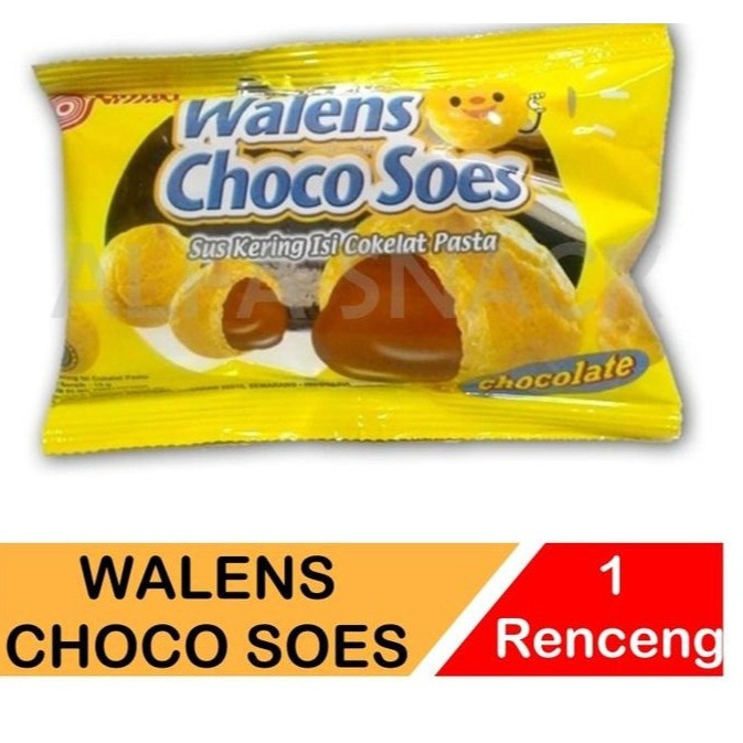 

Walens Choco Soes KRIM Coklat Kemasan 1 Renceng isi 10 pcs