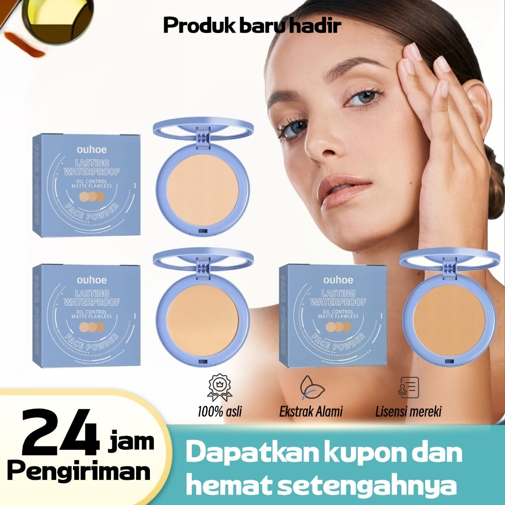 

OUHOE SACE LADY Compact Powder 8g / Bedak Tahan Lama 24 Jam / Bedak Padat Tahan Lama Anti Air / Translucent Powder / Setting Powder Bedak Tahan Lama/Oil Control Face Powder Bedak Padat Waterproof / Loose Powder Oil Control / Bedak Translucent