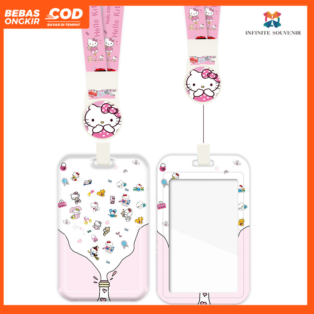 

(N017) ID Card Holder Tali Yoyo Hello Kitty / Nametag Yoyo Kucing Cat / Card Holder Yoyo / Sanrio / Card Holder Tali Bisa Ditarik