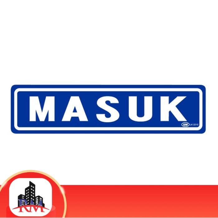 

Papan Tanda / Sign Board / Label Acrylic MASUK LK 221 C
