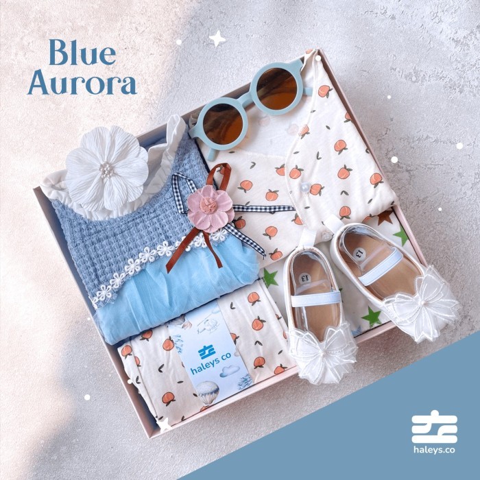 

Best Seller- Kado Bayi Perempuan / Girl Baby Hampers 0-12 months/ Hampers Bayi Cewe - Aurora Blue