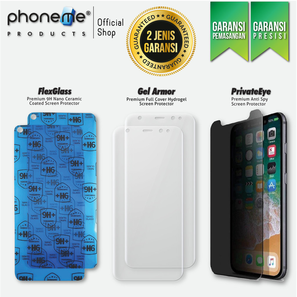 PhoneMe - Lenovo Legion Y70 - Flexible Tempered Glass | Hydrogel Depan Belakang | Clear | Matte | An