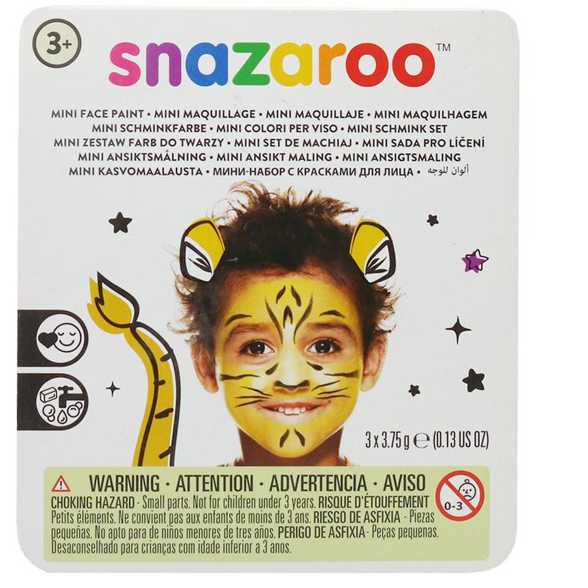 

Gramedia Surabaya - FACE PAINTING SNAZAROO MINI 1172081SN TIGER SET