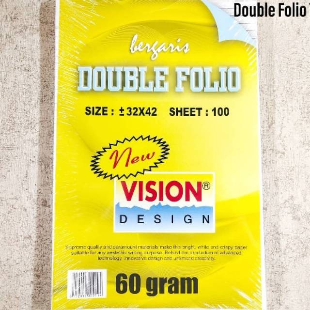 

[SG] Double Folio Vision 100 Lembar