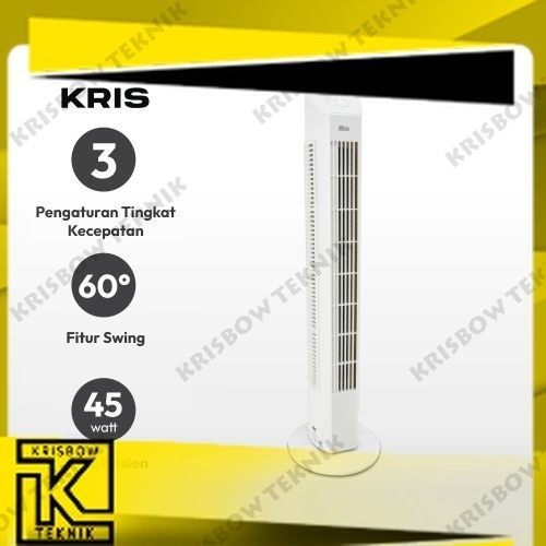 Kris Kipas Angin Lantai Stand Fan Pedestal kris by krisbow tower fan