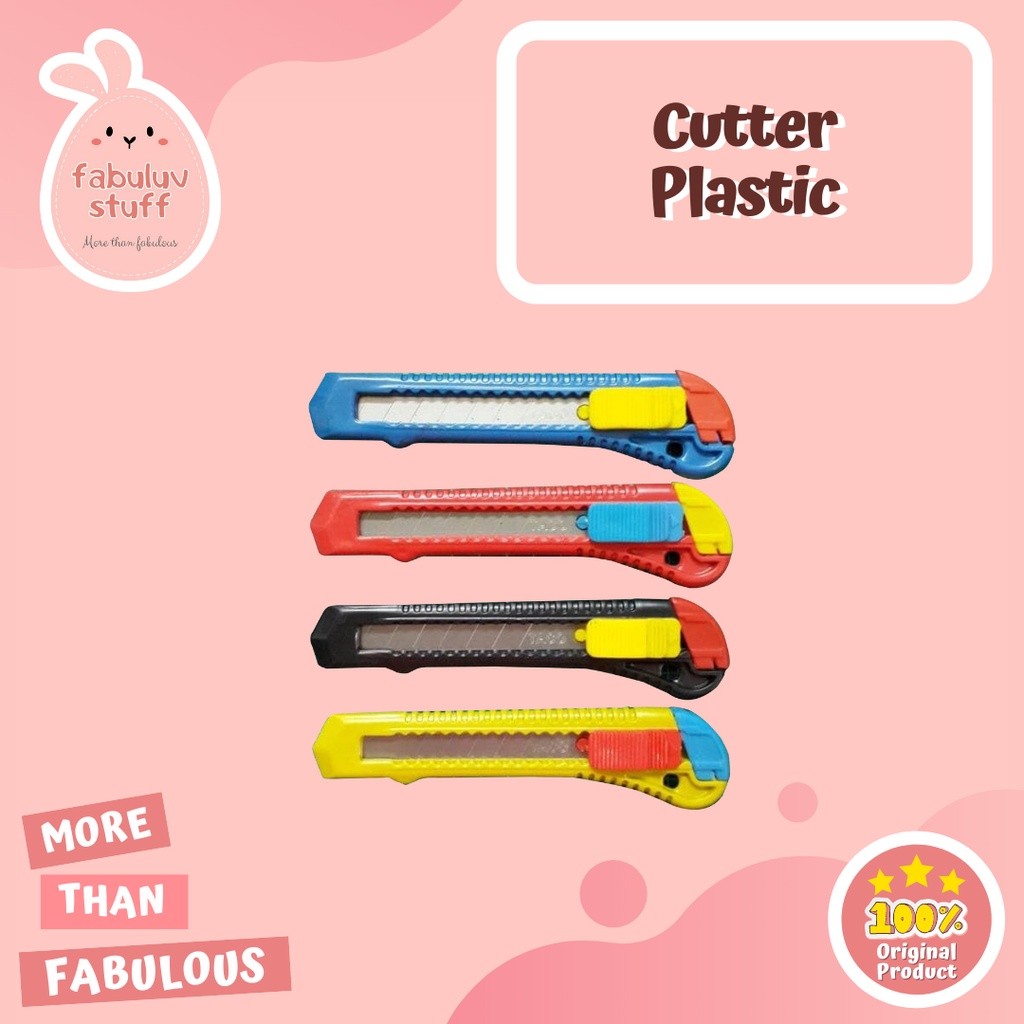 

ATK ~ Cutter Plastic Murah / Kater Plastik Warna Warni