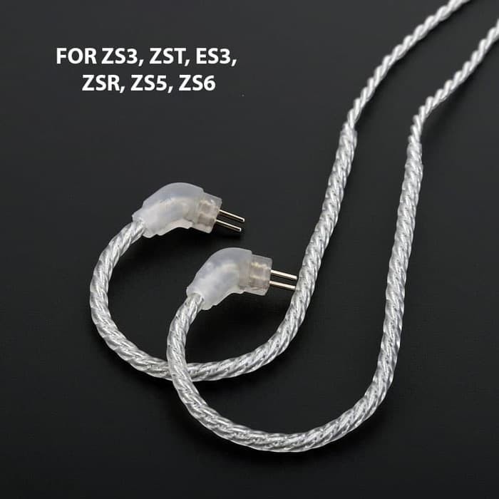 [Promo]New TRN - Silver Cable - MMCX and 2 Pin 0.75mm - KZ A dan B
