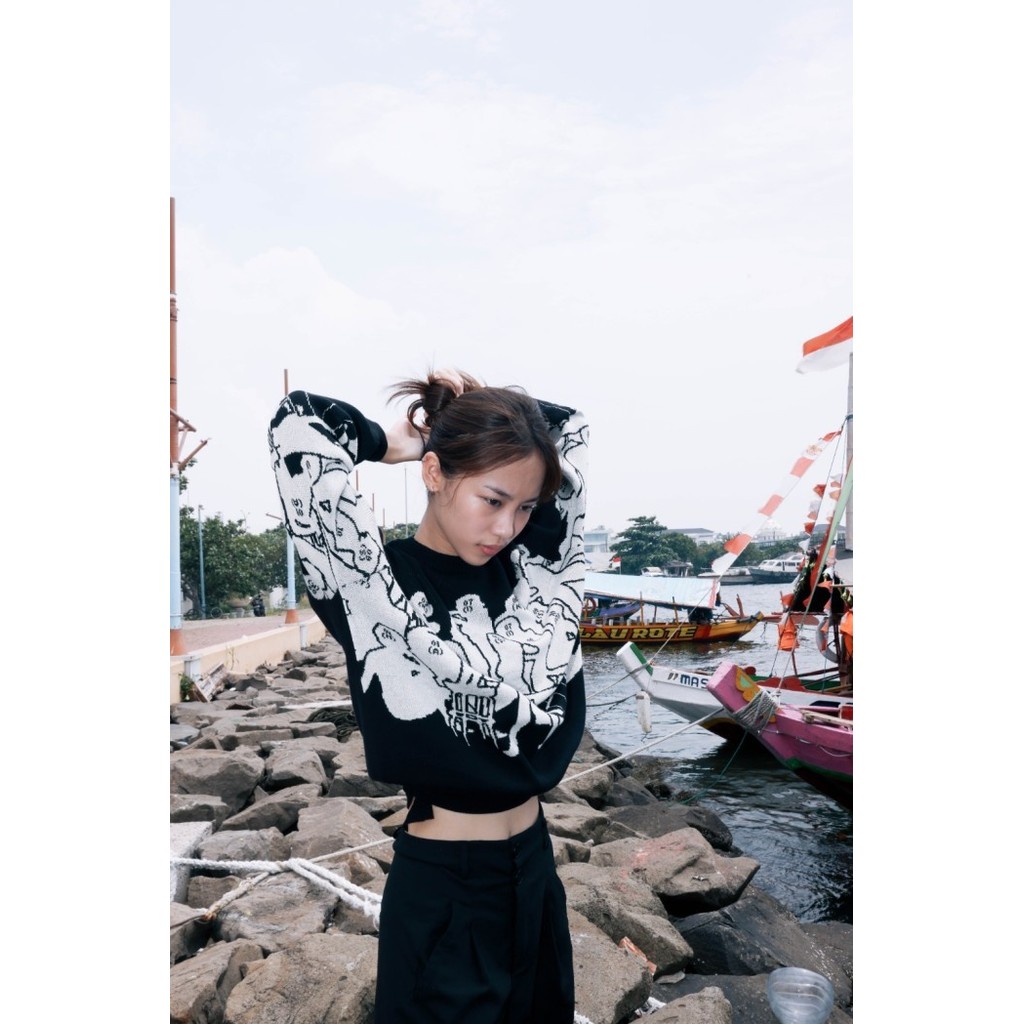 Knitwear Krista Black Thanksinsomnia - M