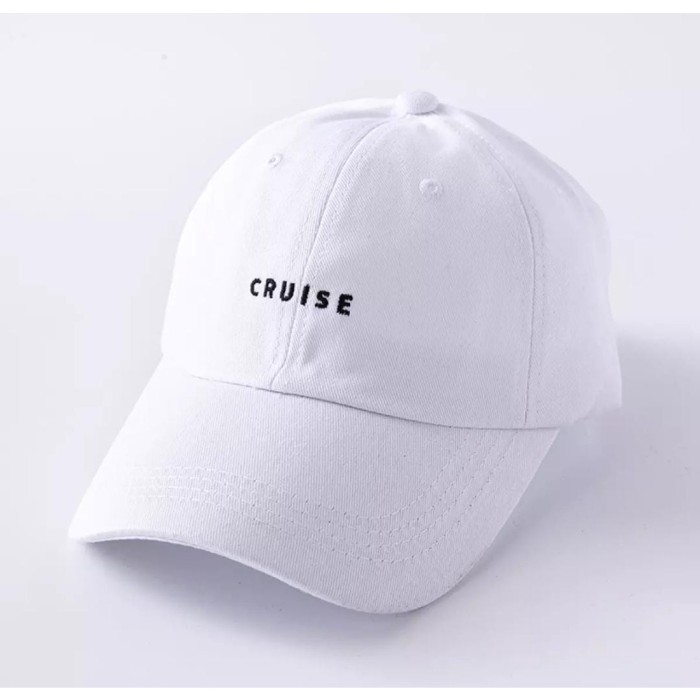 Topi Baseball Bordir Cruise Topi Casual Pria Wanita Murah Topi Distro - Hitam