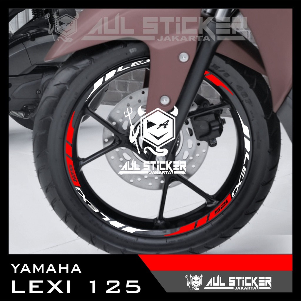 Sticker velg Yamaha LEXI 125 / LEXI LX 155 DEPAN BELAKANG