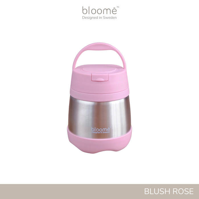 Onlinez BLOOME Vacuum Insulated Food Jar Baby| Thermos Stainless Steel makanan - Blush Rose