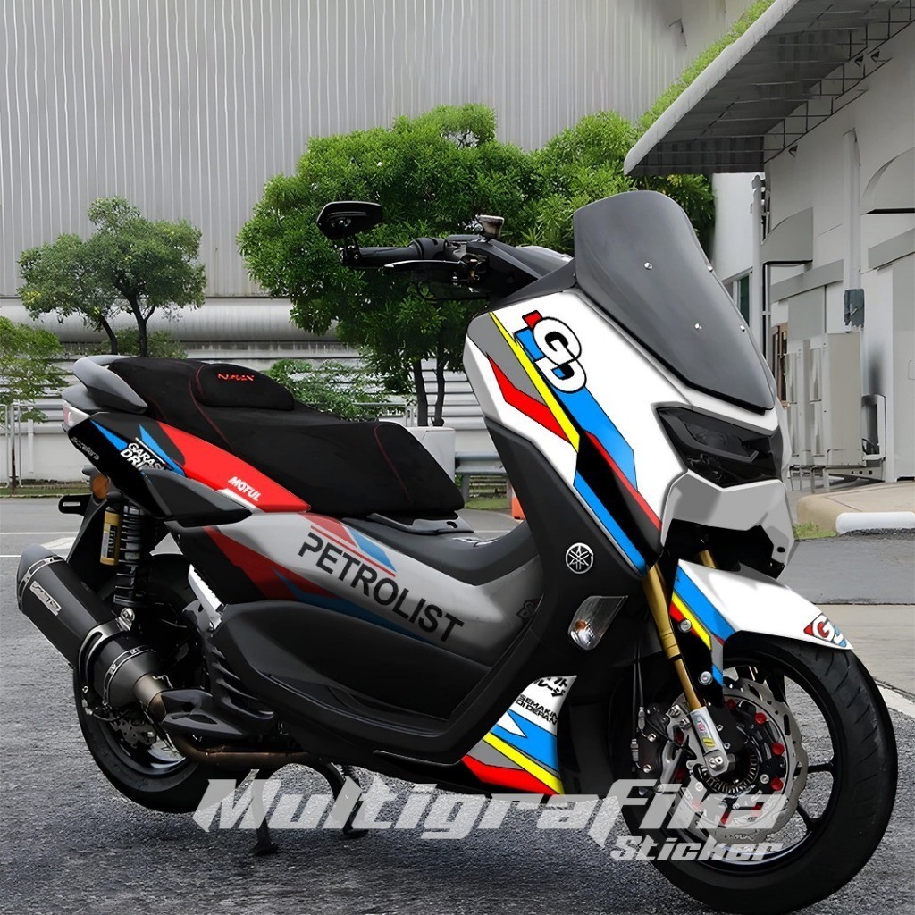 Stiker Sticker Decal Motor YAMAHA NMAX OLD Dan NMAX NEW Silver 140524 IZ 01