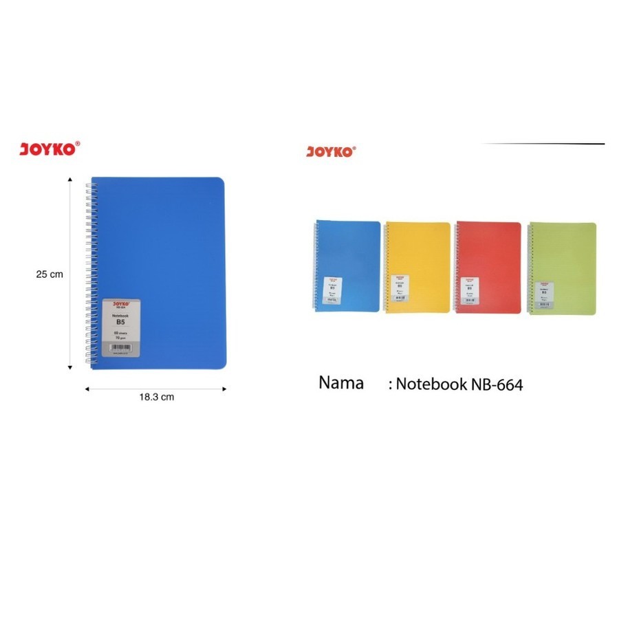 

note book joyko B5 NB-664 / ring book joyko spiral notes buku tulis