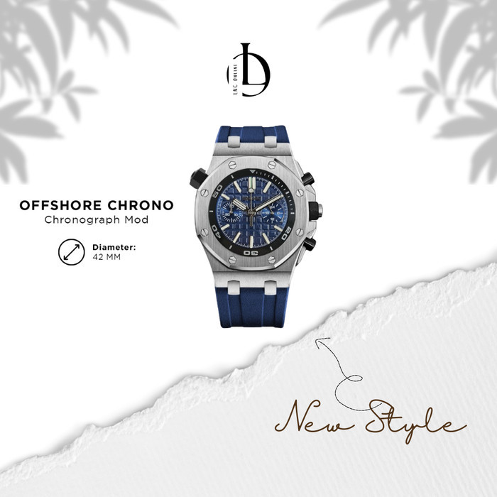 Jam SK Oak Offshore Blue VK64 Chronograph