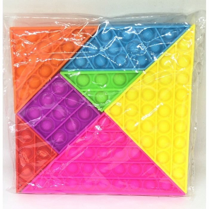 Pop It Puzzle Mainan Edukasi Anak Tetris Fidget Toy Stress Relief - Owl