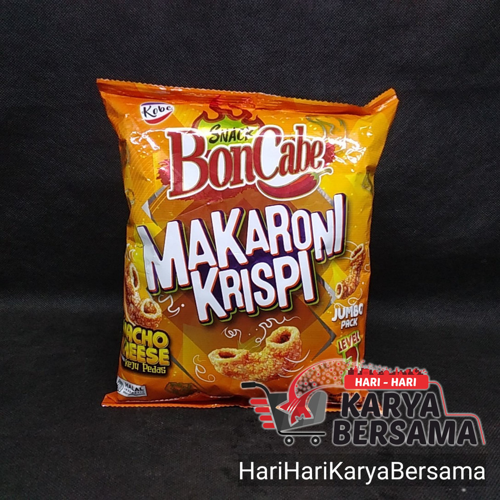 

MAKANAN RINGAN KOBE SNACK BONCABE MAKARONI CRISPI NACHO CHEESE LEVEL 2 135GR