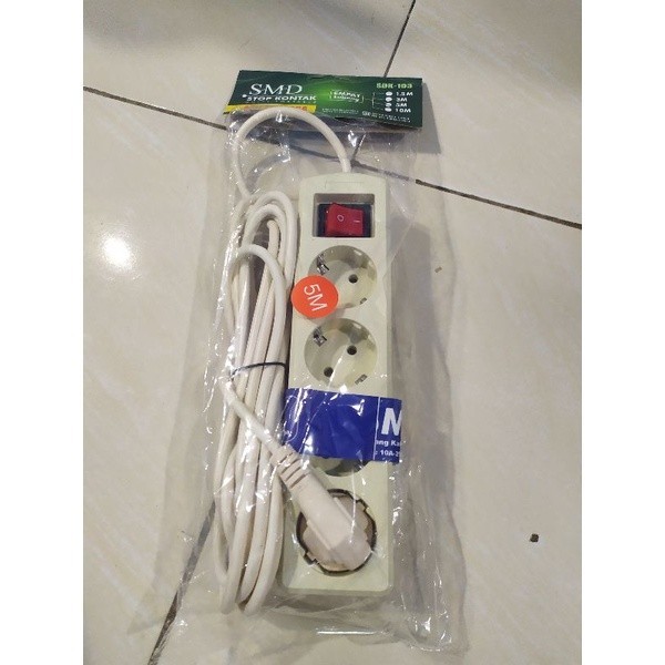 Terminal colokan 4 lobang 5 meter terminal colokan 5 meter colokan listrik 4 lubang 5M stop kontak