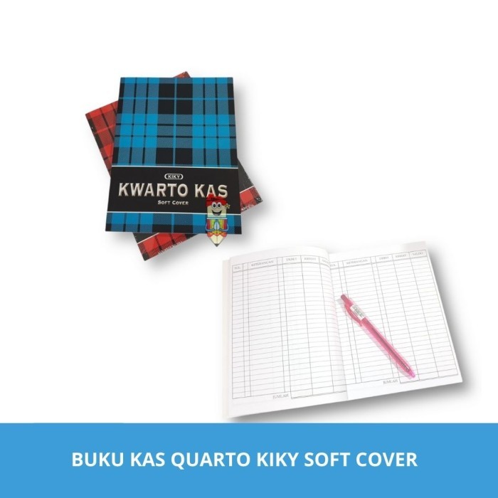 

Buku Kas Quarto / Buku Akuntasi kwarto Soft cover Kiky