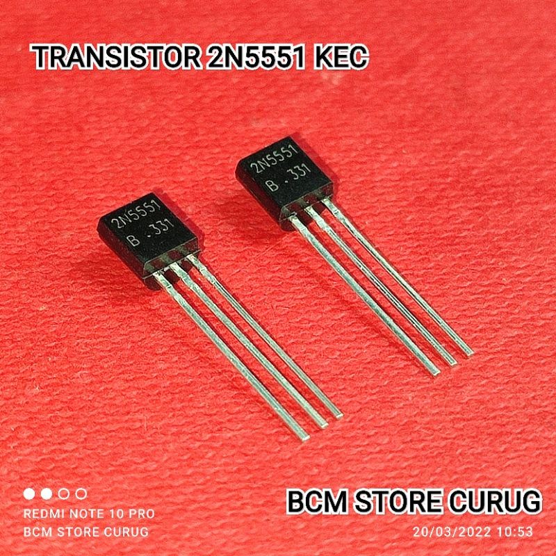 10 BUAH TRANSISTOR 2N5551 TR 2N5551 2N 5551 KEC