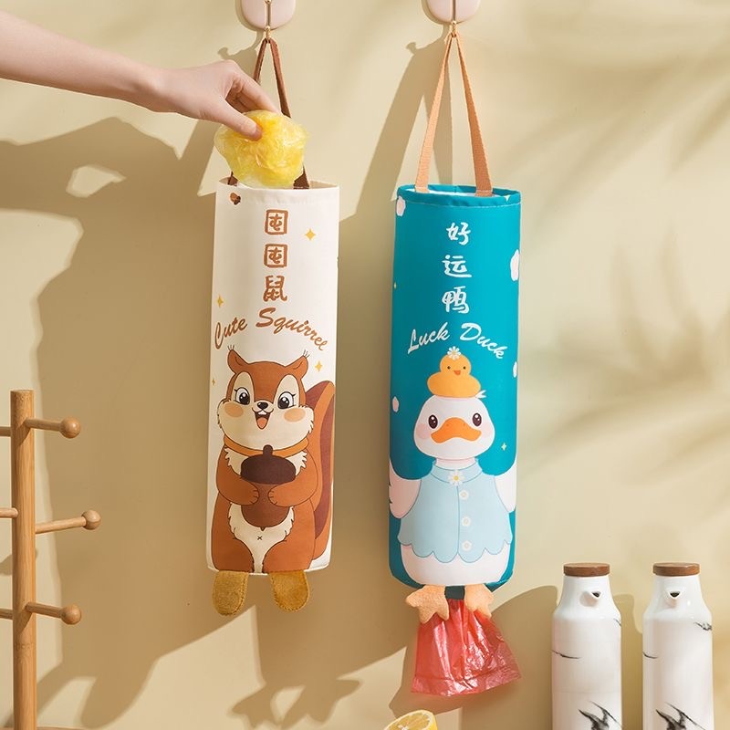 Storage Bag Gantung / Tas Organizer Penyimpanan Plastik Sampah / Keranjang Rak Dispenser Penyimpanan