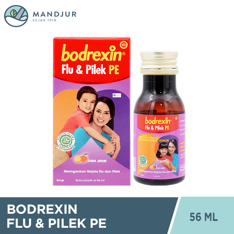 Bodrexin Flu & Pilek PE Sirup - Pereda Flu dan Pilek Pada Anak