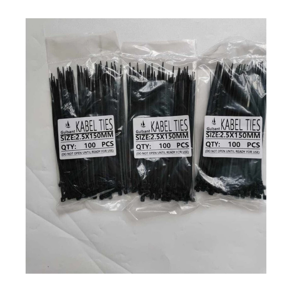 

Kabel Ties Cable Tie 2.5 x 150mm (15cm) - Hitam