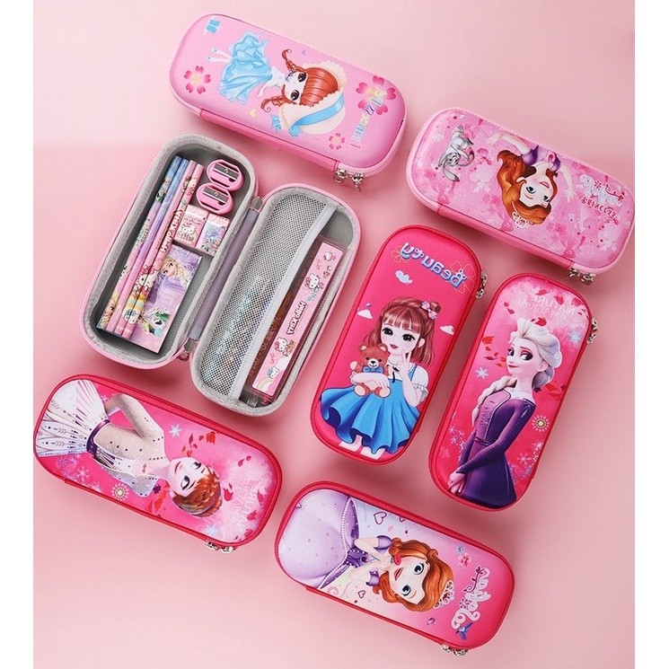 

IMPOR KOTAK PENSIL ANAK SEKOLAH BAHAN EVA RINGAN MOTIF FROZEN ELSA ANA