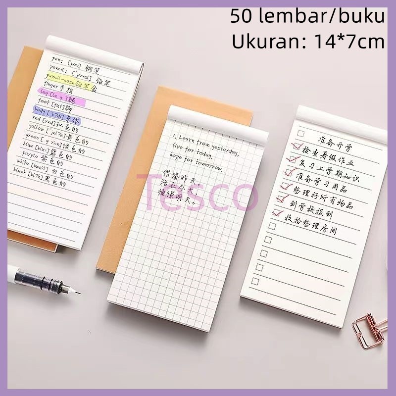 

Tesco Catatan Portabel Mini Notepad/Notebook Kecil Kantor Sekolah/Buku Kecil Memo Harian