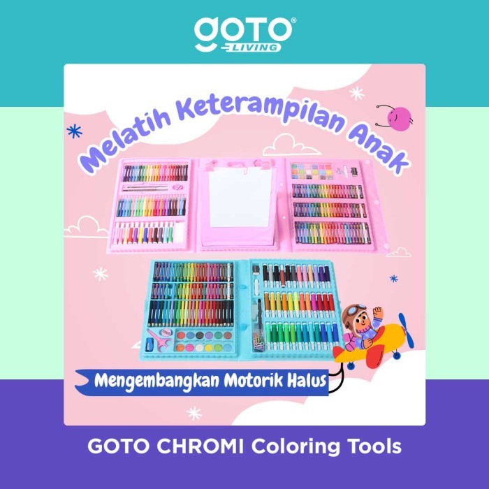 

Goto Chromi Crayon Krayon Pensil Warna Set Kerayon Lengkap 150 208 Pcs - 150 PCS