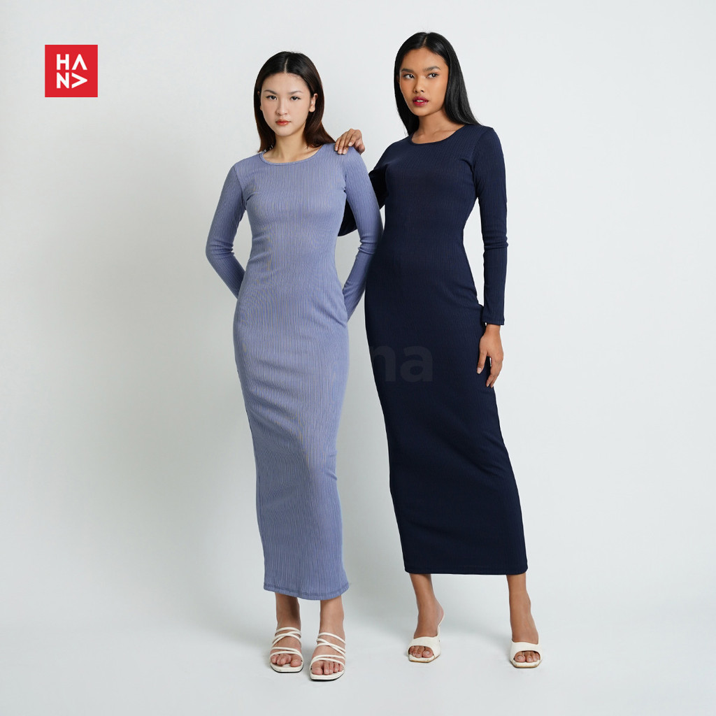 Hana Fashion JKT - Savera Casual Long Dress Wanita - CD284