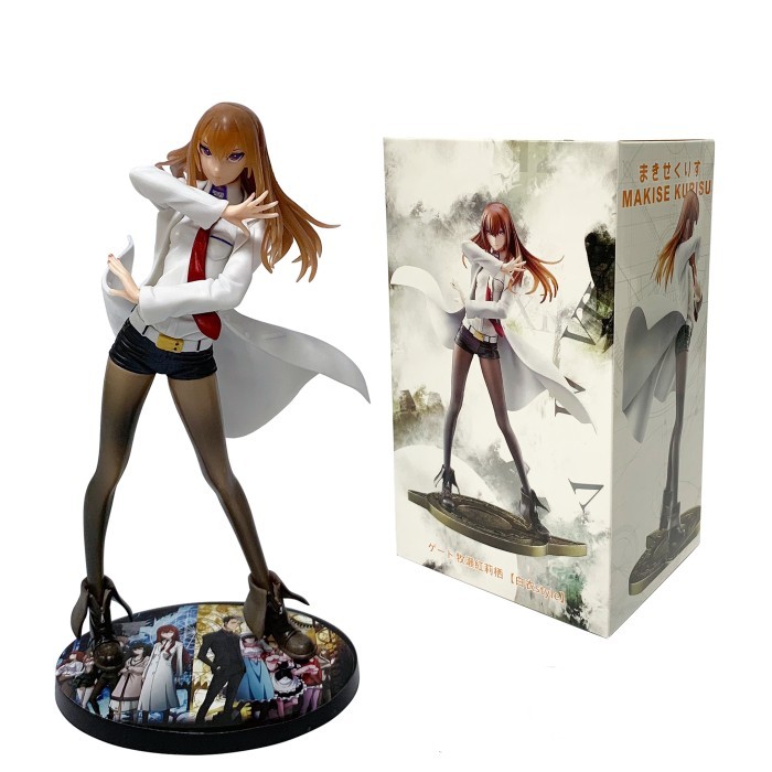 action figure steins gate kursi makise cute girl 22cm
