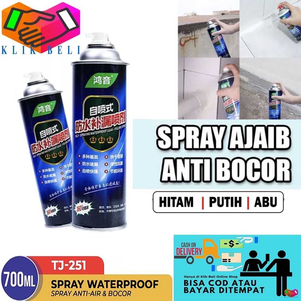 (700ml) Cat Spray Waterproof Anti Bocor Cat Pelapis Dinding Ajaib Tembok Atap Plafon Rumah Semprotan