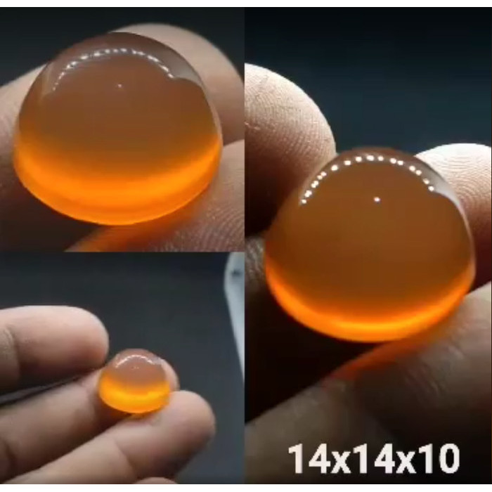 Natural Batu Akik Motif Gambar Anggur Obi Giwang Nukleus Eye Antik 12