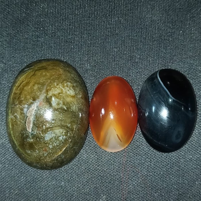Paket Nomor 52 Natural Batu Akik Motif Gambar Unik Antik Bukan Cincin Perak Emas Bacan Pirus Kecubun